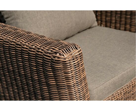 "Капучино" лаунж-зона из искусственного ротанга, цвет коричневый, изображение 9 | Интернет магазин мебели и декора LifeDekor