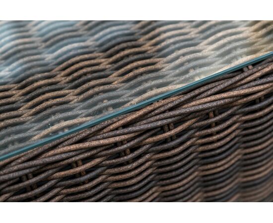 "Капучино" лаунж-зона из искусственного ротанга, цвет коричневый, изображение 13 | Интернет магазин мебели и декора LifeDekor