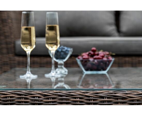 "Капучино" лаунж-зона из искусственного ротанга, цвет коричневый, изображение 14 | Интернет магазин мебели и декора LifeDekor