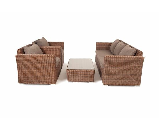 "Капучино" лаунж-зона из искусственного ротанга, цвет коричневый, изображение 16 | Интернет магазин мебели и декора LifeDekor