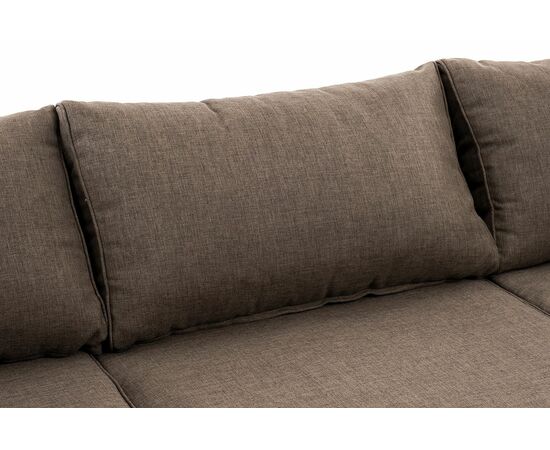 "Лунго" трансформирующаяся лаунж-зона из искусственного ротанга (гиацинт), цвет коричневый, изображение 9 | Интернет магазин мебели и декора LifeDekor