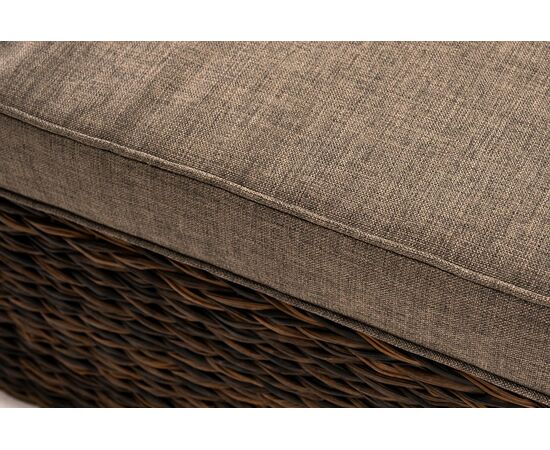 "Лунго" трансформирующаяся лаунж-зона из искусственного ротанга (гиацинт), цвет коричневый, изображение 10 | Интернет магазин мебели и декора LifeDekor