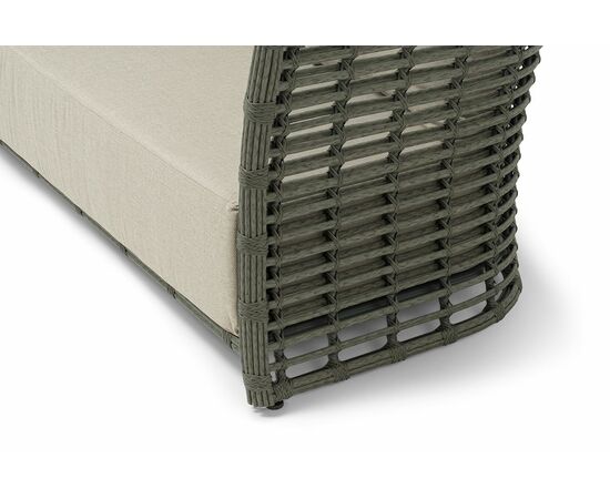 "Валенсия" диван из искусственного ротанга трехместный, цвет серый, изображение 5 | Интернет магазин мебели и декора LifeDekor