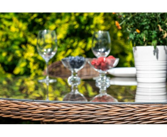 "Эспрессо–150 R" обеденная группа плетеная, цвет коричневый, изображение 5 | Интернет магазин мебели и декора LifeDekor