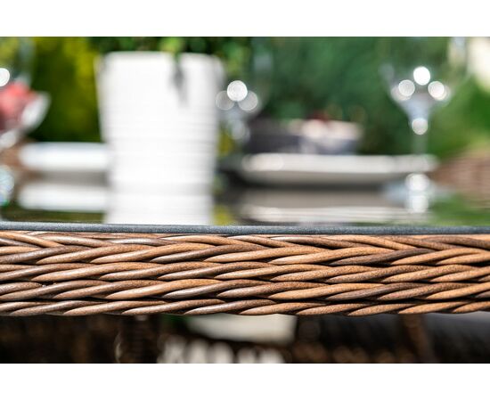 "Эспрессо–150 R" обеденная группа плетеная, цвет коричневый, изображение 8 | Интернет магазин мебели и декора LifeDekor