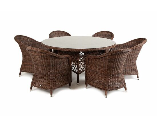 "Эспрессо–150 R" обеденная группа плетеная, цвет коричневый, изображение 9 | Интернет магазин мебели и декора LifeDekor