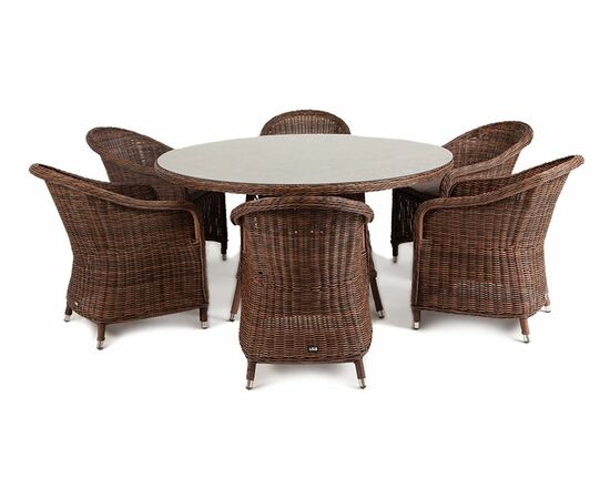 "Эспрессо–150 R" обеденная группа плетеная, цвет коричневый, изображение 10 | Интернет магазин мебели и декора LifeDekor