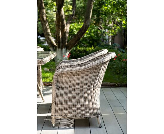 "Эспрессо" обеденная группа плетеная, цвет бежевый, изображение 16 | Интернет магазин мебели и декора LifeDekor