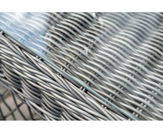 "Гранд Латте" лаунж-зона из искусственного ротанга, цвет графит, изображение 15 | Интернет магазин мебели и декора LifeDekor