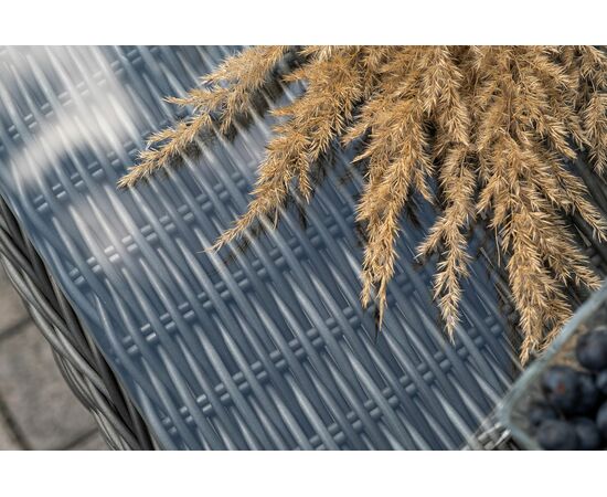 "Гранд Латте" лаунж-зона из искусственного ротанга, цвет графит, изображение 16 | Интернет магазин мебели и декора LifeDekor