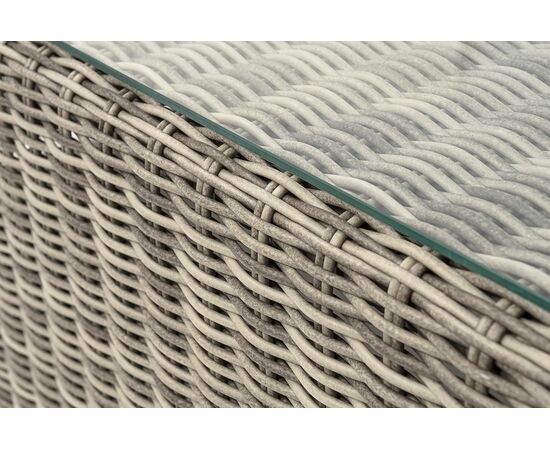 "Боно" журнальный столик из искусственного ротанга, цвет бежевый, изображение 5 | Интернет магазин мебели и декора LifeDekor