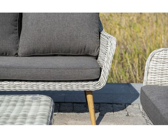 "Прованс" лаунж-зона плетеная из искусственного ротанга, цвет бежевый, изображение 5 | Интернет магазин мебели и декора LifeDekor