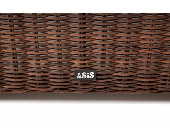 "Лунго" журнальный столик плетеный, цвет коричневый, изображение 3 | Интернет магазин мебели и декора LifeDekor