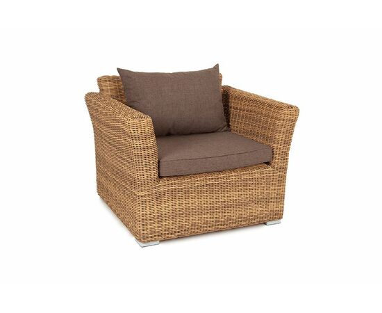 "Капучино" кресло из искусственного ротанга, цвет соломенный, изображение 3 | Интернет магазин мебели и декора LifeDekor