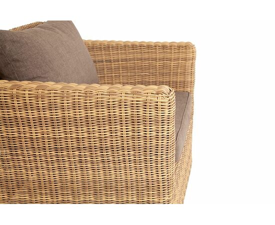 "Капучино" кресло из искусственного ротанга, цвет соломенный, изображение 4 | Интернет магазин мебели и декора LifeDekor