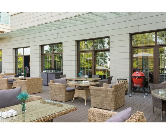 "Капучино" кресло из искусственного ротанга, цвет соломенный, изображение 11 | Интернет магазин мебели и декора LifeDekor