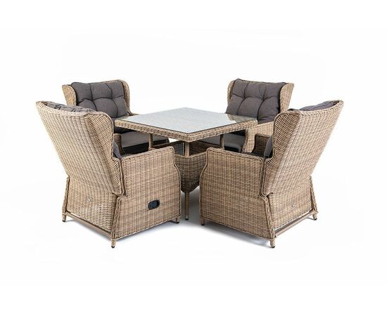 "Форио" обеденная группа из искусственного ротанга, изображение 2 | Интернет магазин мебели и декора LifeDekor