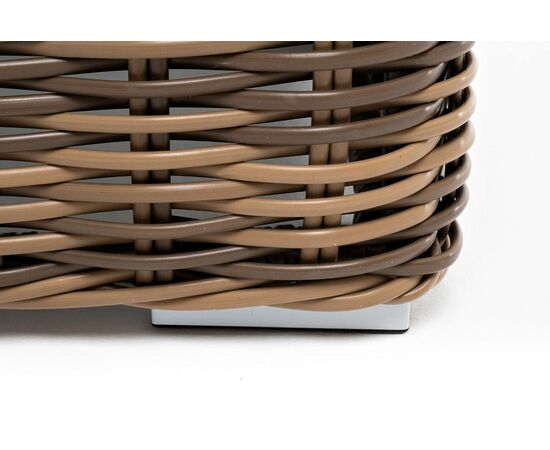 "Палермо" журнальный столик из искусственного ротанга, цвет соломенный, изображение 7 | Интернет магазин мебели и декора LifeDekor