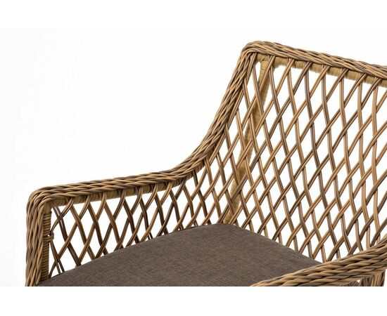 "Латте" обеденная группа плетеная, цвет соломенный, изображение 11 | Интернет магазин мебели и декора LifeDekor