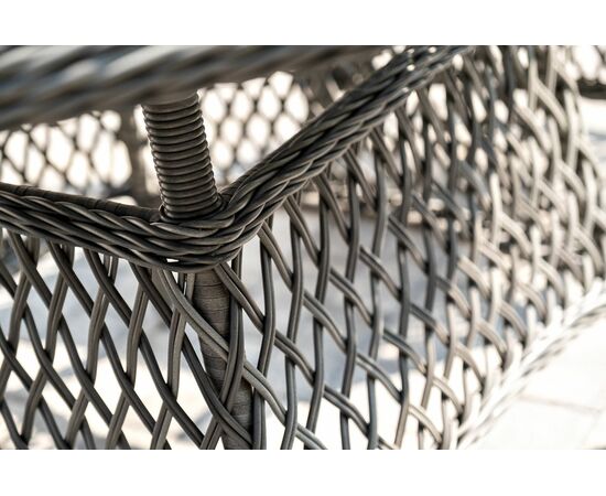 "Дольче" обеденная группа из искусственного ротанга, цвет графит, изображение 15 | Интернет магазин мебели и декора LifeDekor