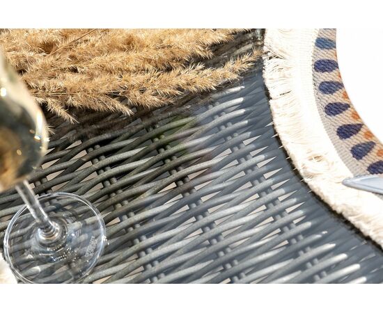 "Дольче" обеденная группа из искусственного ротанга, цвет графит, изображение 17 | Интернет магазин мебели и декора LifeDekor