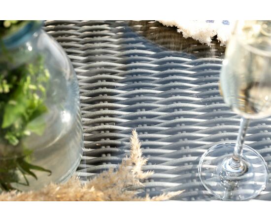 "Дольче" обеденная группа из искусственного ротанга, цвет графит, изображение 18 | Интернет магазин мебели и декора LifeDekor