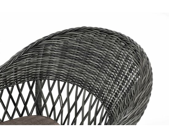 "Дольче" обеденная группа из искусственного ротанга, цвет графит, изображение 25 | Интернет магазин мебели и декора LifeDekor