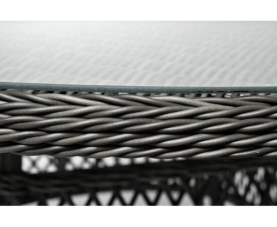 "Дольче" обеденная группа из искусственного ротанга, цвет графит, изображение 35 | Интернет магазин мебели и декора LifeDekor