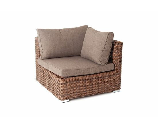 "Лунго" трансформирующийся диван из искусственного ротанга, цвет коричневый, изображение 5 | Интернет магазин мебели и декора LifeDekor