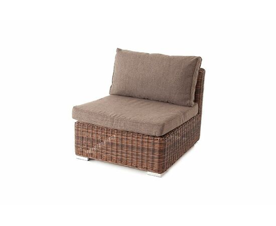 "Лунго" трансформирующийся диван из искусственного ротанга, цвет коричневый, изображение 6 | Интернет магазин мебели и декора LifeDekor