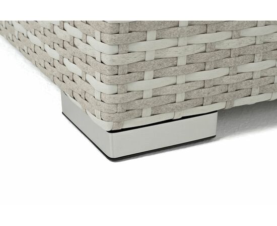 "Лунго" кашпо для цветов большое плетеное из искусственного ротанга, цвет бежевый, изображение 6 | Интернет магазин мебели и декора LifeDekor