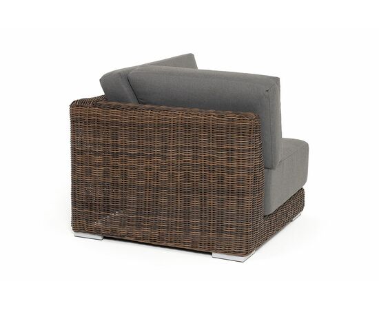 "Капри" модуль диванный угловой с подушками, цвет коричневый, изображение 4 | Интернет магазин мебели и декора LifeDekor