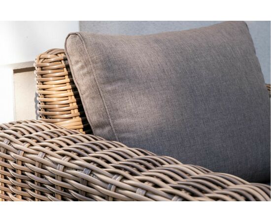 "Палермо" лаунж-зона из искусственного ротанга, цвет соломенный, изображение 13 | Интернет магазин мебели и декора LifeDekor