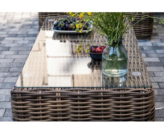 "Палермо" лаунж-зона из искусственного ротанга, цвет соломенный, изображение 18 | Интернет магазин мебели и декора LifeDekor