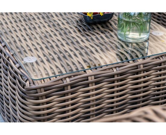 "Палермо" лаунж-зона из искусственного ротанга, цвет соломенный, изображение 19 | Интернет магазин мебели и декора LifeDekor