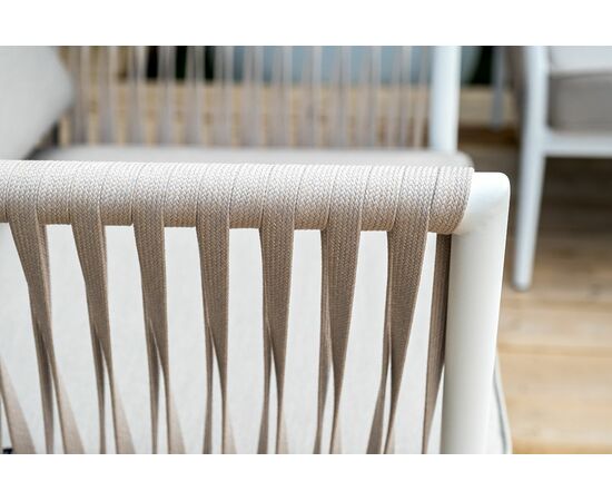 "Касабланка" лаунж-зона плетеная из роупа 5-местная, цвет бежевый, изображение 10 | Интернет магазин мебели и декора LifeDekor