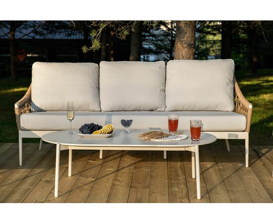 "Венеция" лаунж-зона из искусственного ротанга, цвет соломенный, изображение 9 | Интернет магазин мебели и декора LifeDekor