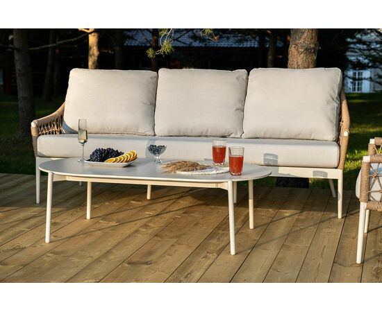 "Венеция" лаунж-зона из искусственного ротанга, цвет соломенный, изображение 10 | Интернет магазин мебели и декора LifeDekor