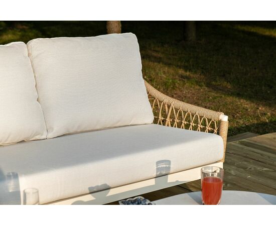 "Венеция" лаунж-зона из искусственного ротанга, цвет соломенный, изображение 12 | Интернет магазин мебели и декора LifeDekor