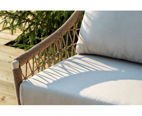 "Венеция" лаунж-зона из искусственного ротанга, цвет соломенный, изображение 13 | Интернет магазин мебели и декора LifeDekor