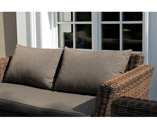 "Капучино Сингл" лаунж-зона из искусственного ротанга, цвет коричневый, изображение 10 | Интернет магазин мебели и декора LifeDekor