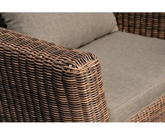 "Капучино Сингл" лаунж-зона из искусственного ротанга, цвет коричневый, изображение 12 | Интернет магазин мебели и декора LifeDekor