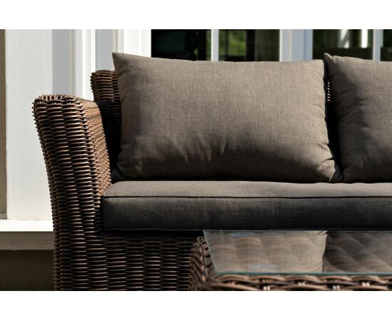 "Капучино Сингл" лаунж-зона из искусственного ротанга, цвет коричневый, изображение 15 | Интернет магазин мебели и декора LifeDekor