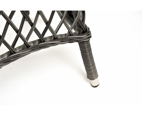 "Алиса" кофейный комплект из искусственного ротанга, цвет графит, изображение 6 | Интернет магазин мебели и декора LifeDekor