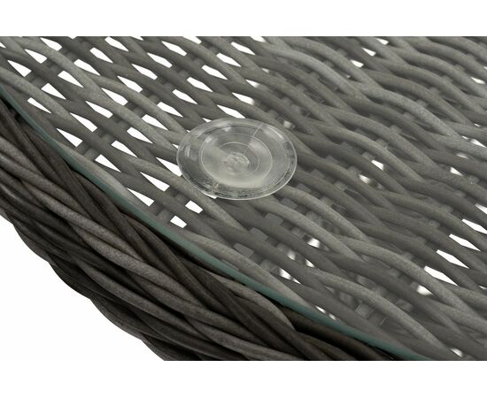 "Алиса" кофейный комплект из искусственного ротанга, цвет графит, изображение 8 | Интернет магазин мебели и декора LifeDekor