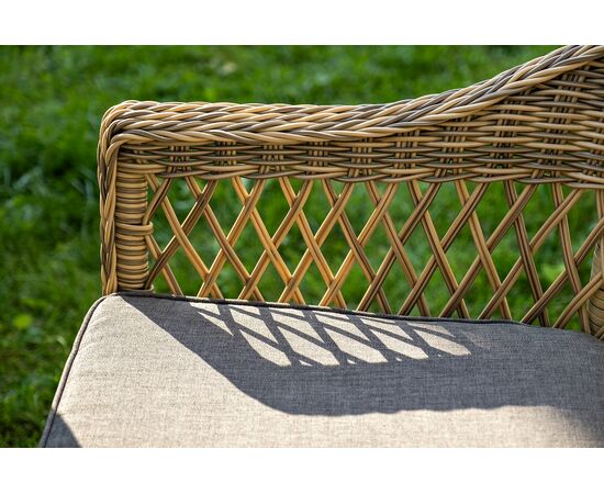 "Дольче" обеденная группа из искусственного ротанга, цвет соломенный, изображение 9 | Интернет магазин мебели и декора LifeDekor