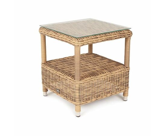 "Форио" столик кофейный из искусственного ротанга, цвет соломенный | Интернет магазин мебели и декора LifeDekor