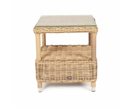 "Форио" столик кофейный из искусственного ротанга, цвет соломенный, изображение 2 | Интернет магазин мебели и декора LifeDekor