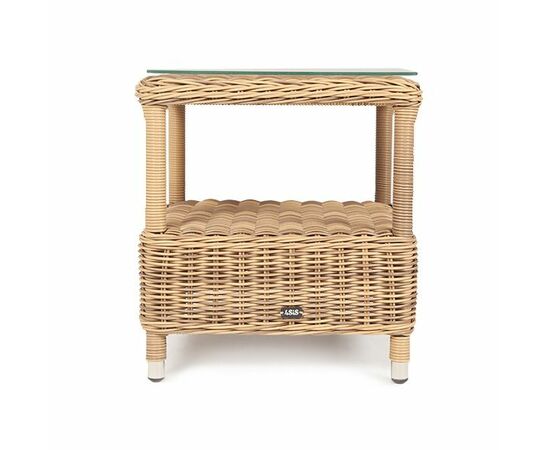 "Форио" столик кофейный из искусственного ротанга, цвет соломенный, изображение 3 | Интернет магазин мебели и декора LifeDekor