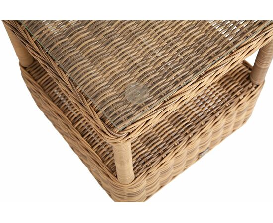 "Форио" столик кофейный из искусственного ротанга, цвет соломенный, изображение 4 | Интернет магазин мебели и декора LifeDekor